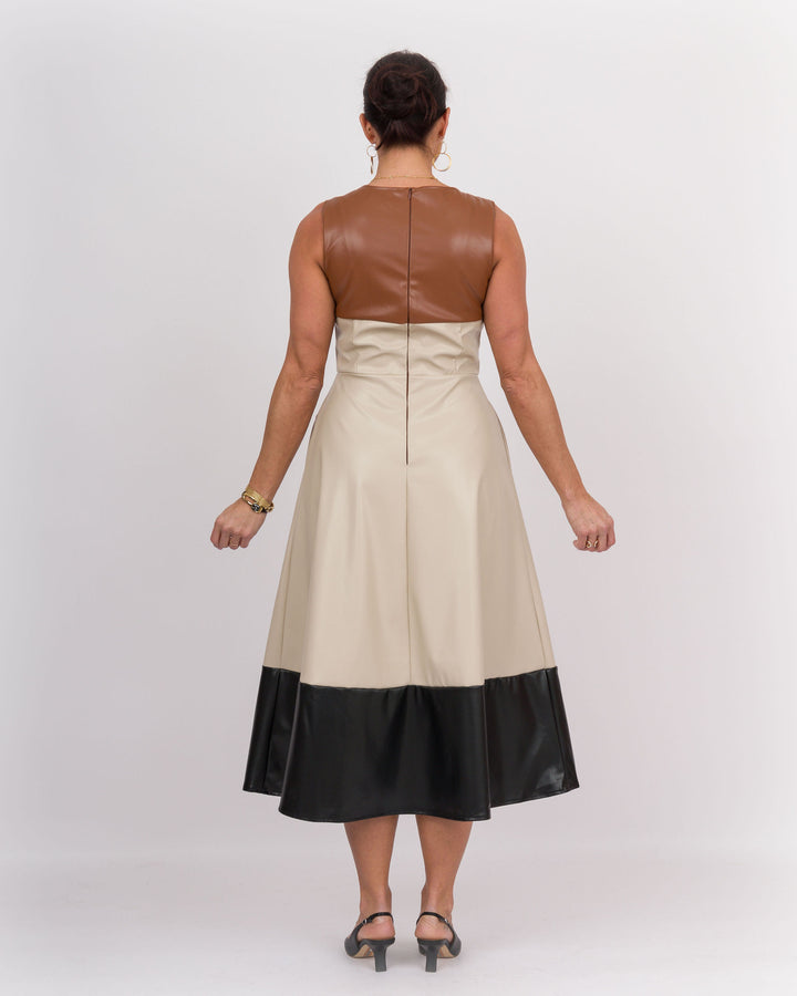 Veronica Faux Leather Dress