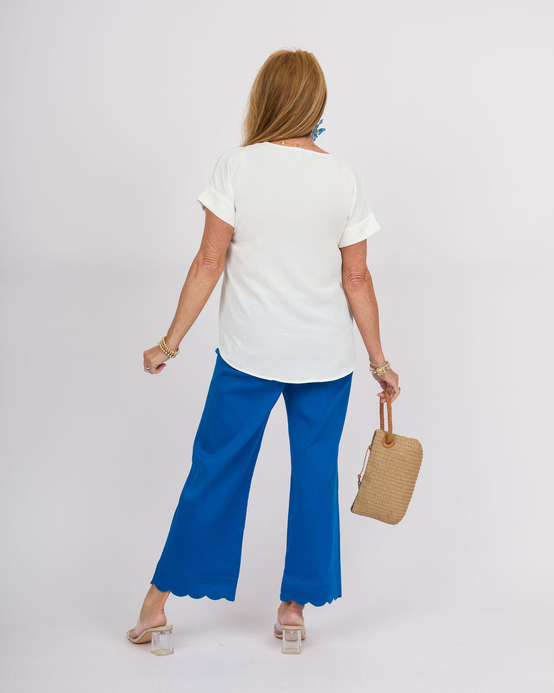 White Dolman Top