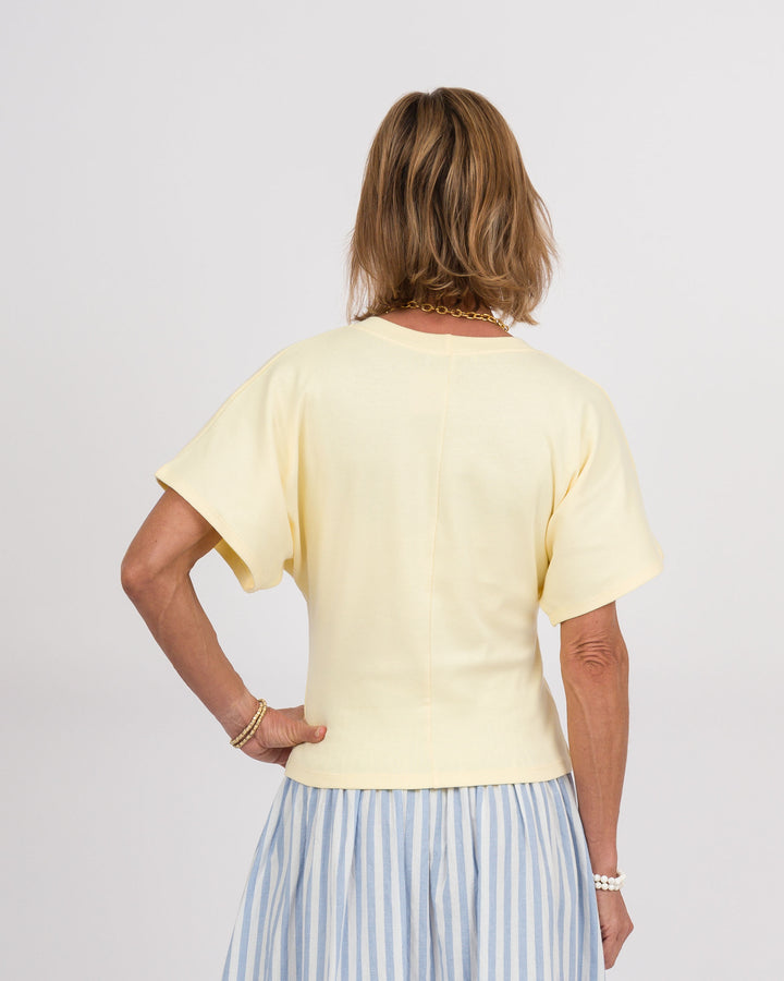 Angel Crew Neck Top - Banana