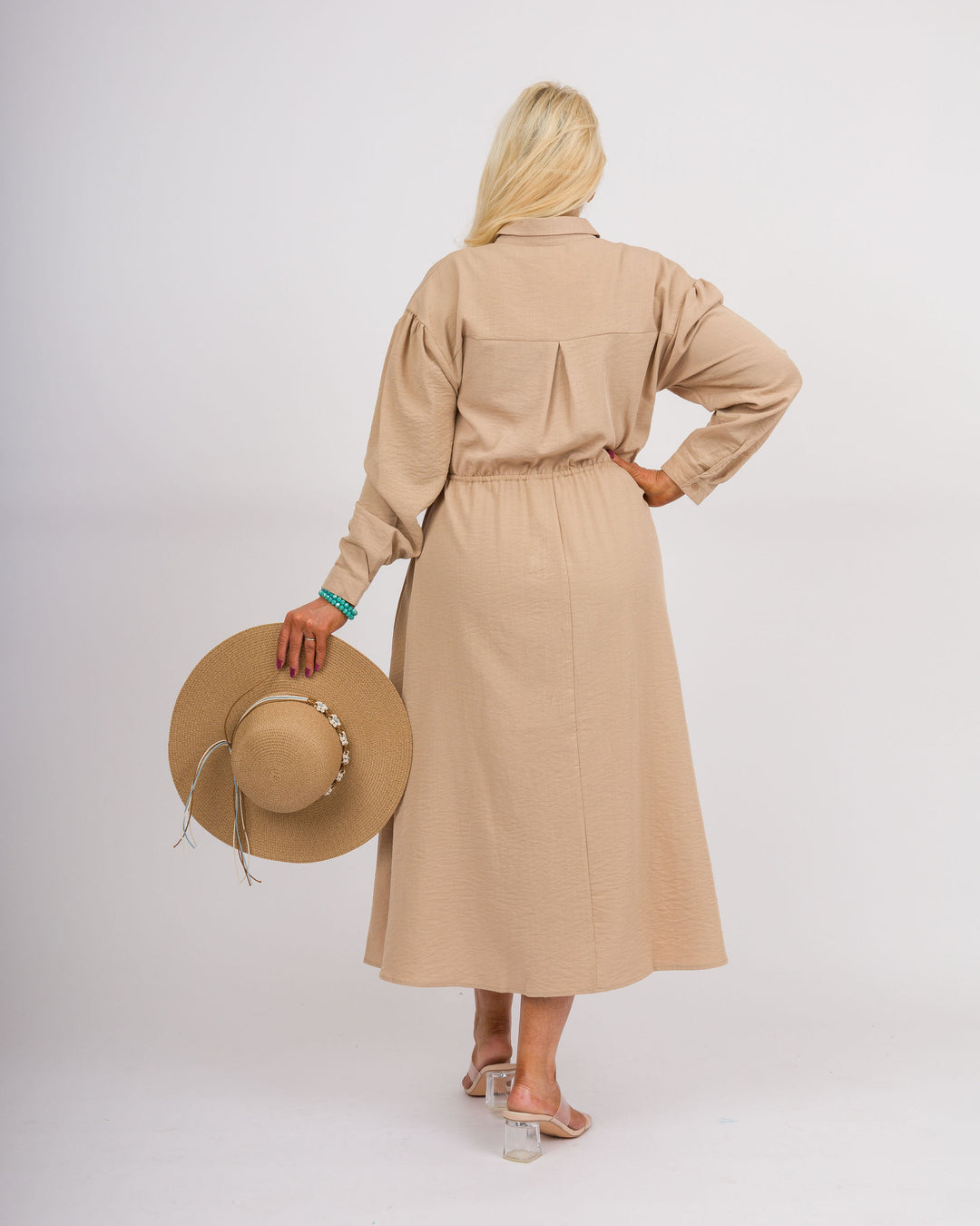 Brenda Midi Dress Camel