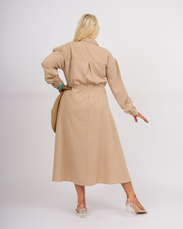 Brenda Midi Dress Camel