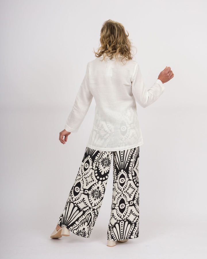 Midnight Ivory Palazzo Pants