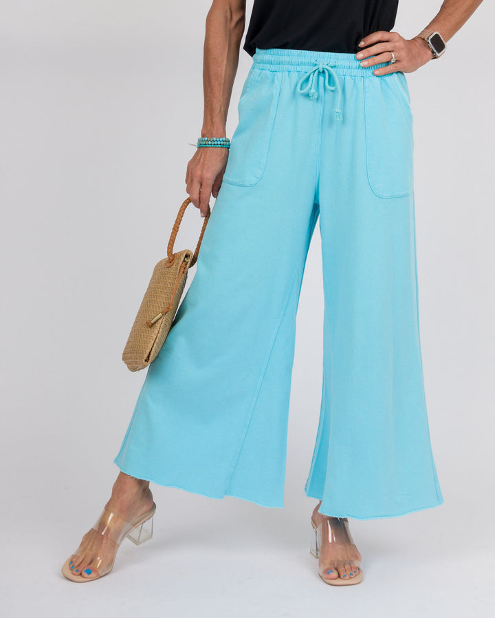 Seafoam Blue Mineral Wash Pants