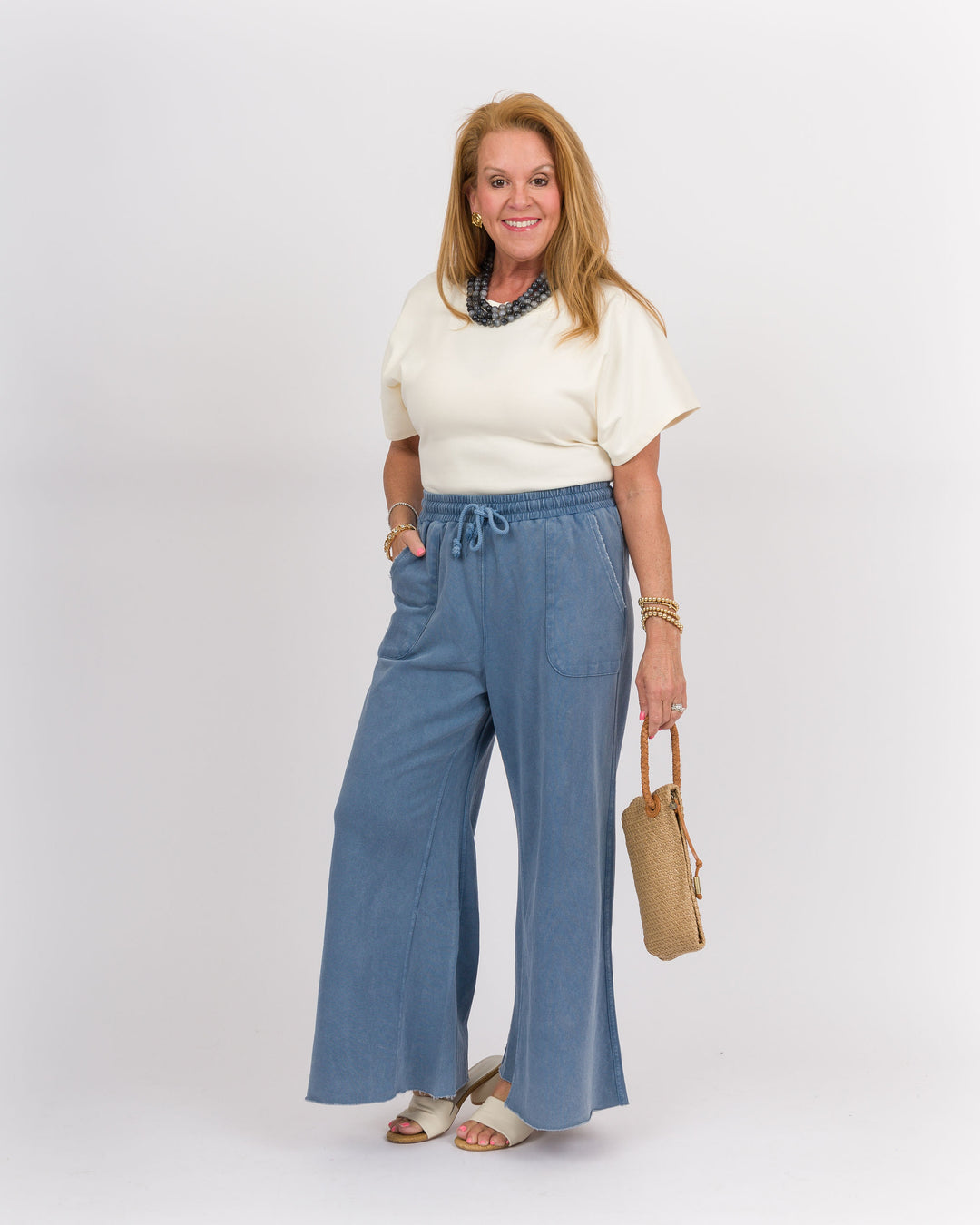 Denim Mineral Washed Pants