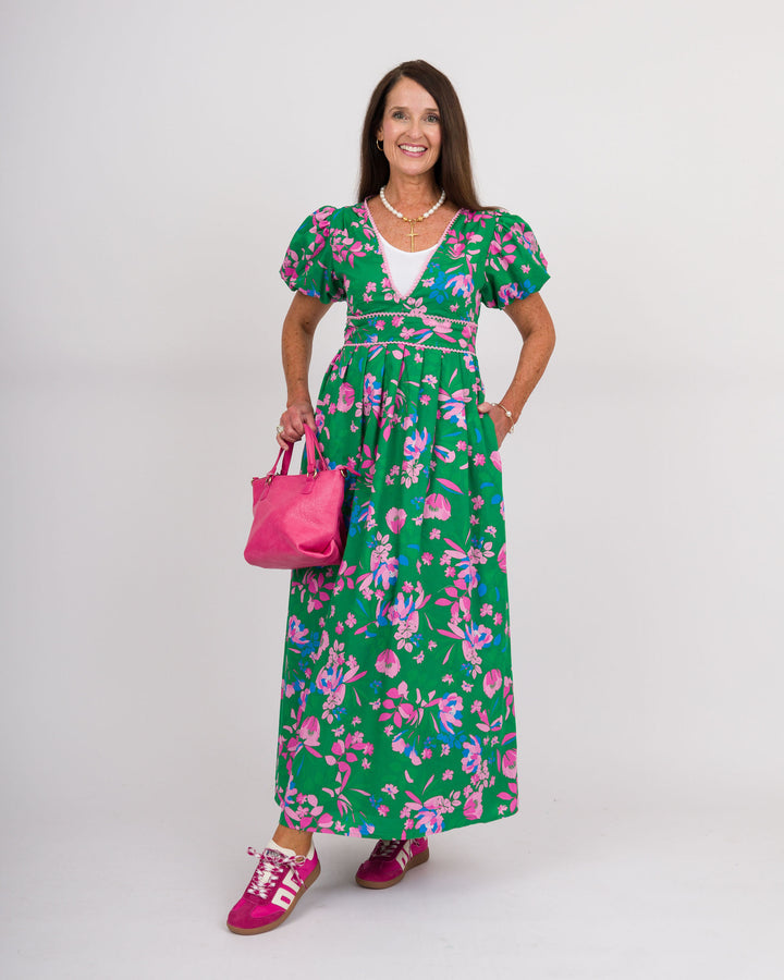 Jaylene Maxi Denavi Floral Dress