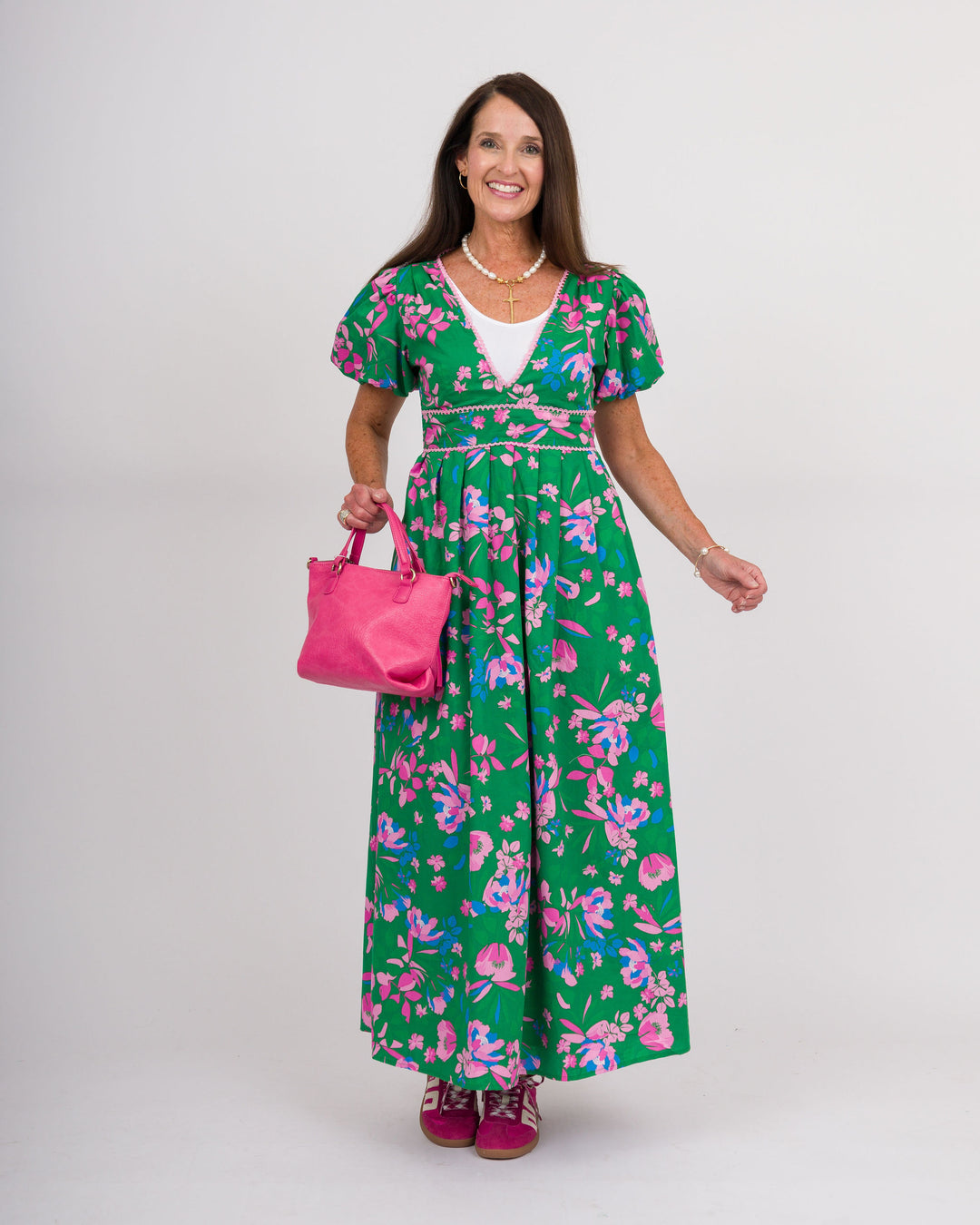 Jaylene Maxi Denavi Floral Dress
