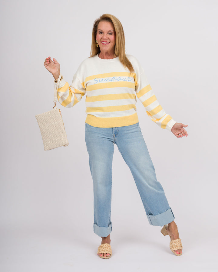 Sundaze Lemon Striped Sweater