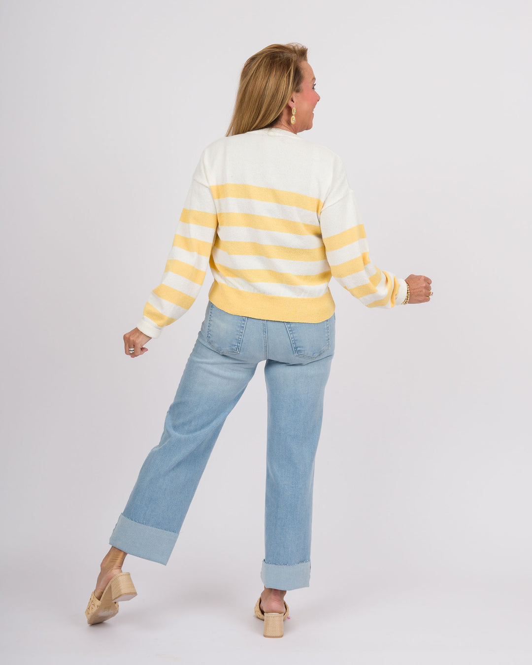 Sundaze Lemon Striped Sweater