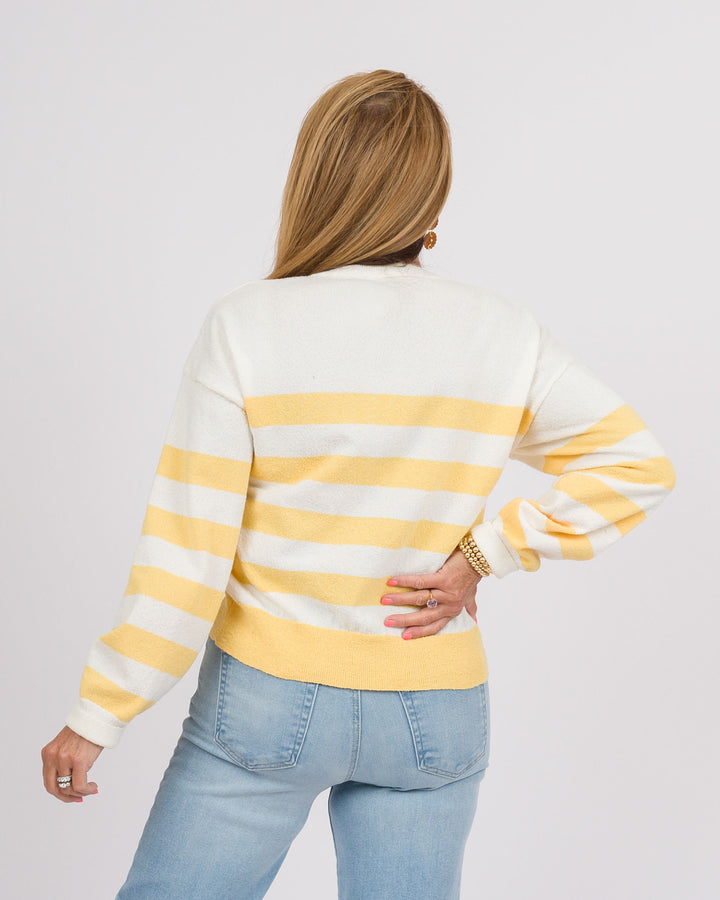 Sundaze Lemon Striped Sweater
