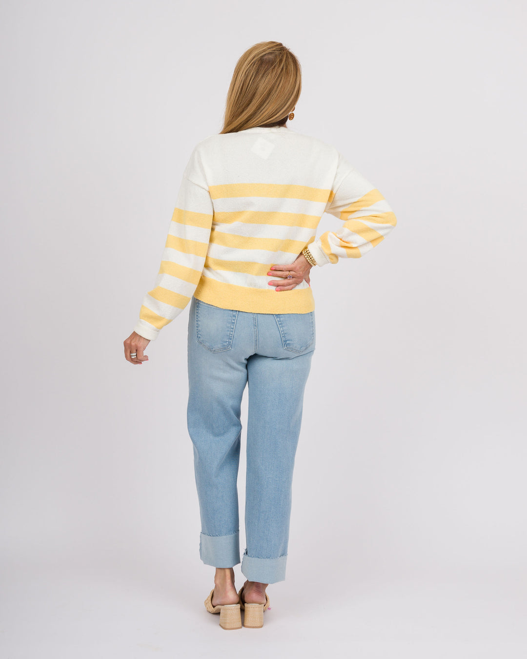 Sundaze Lemon Striped Sweater