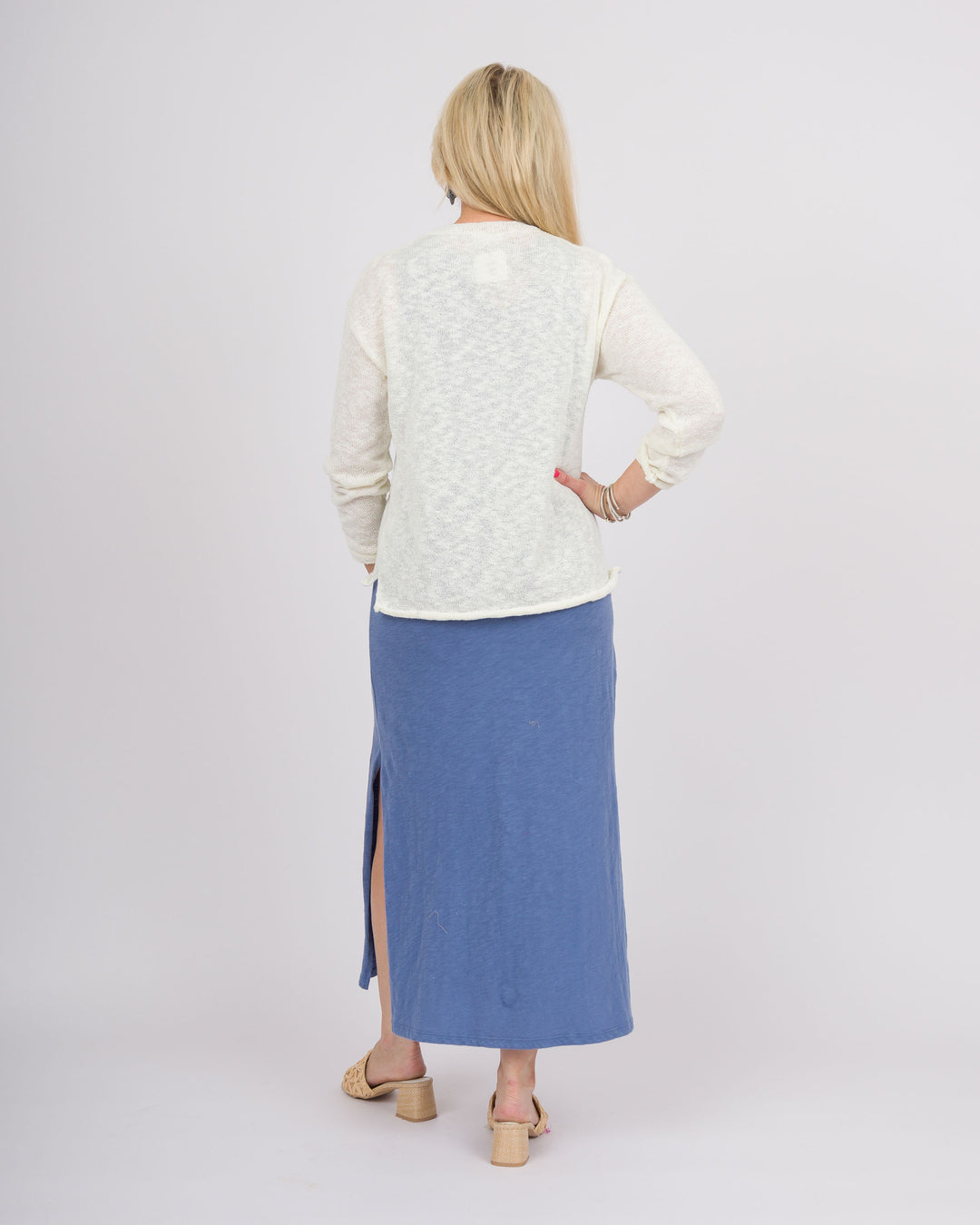 Beach Day Sweater - White