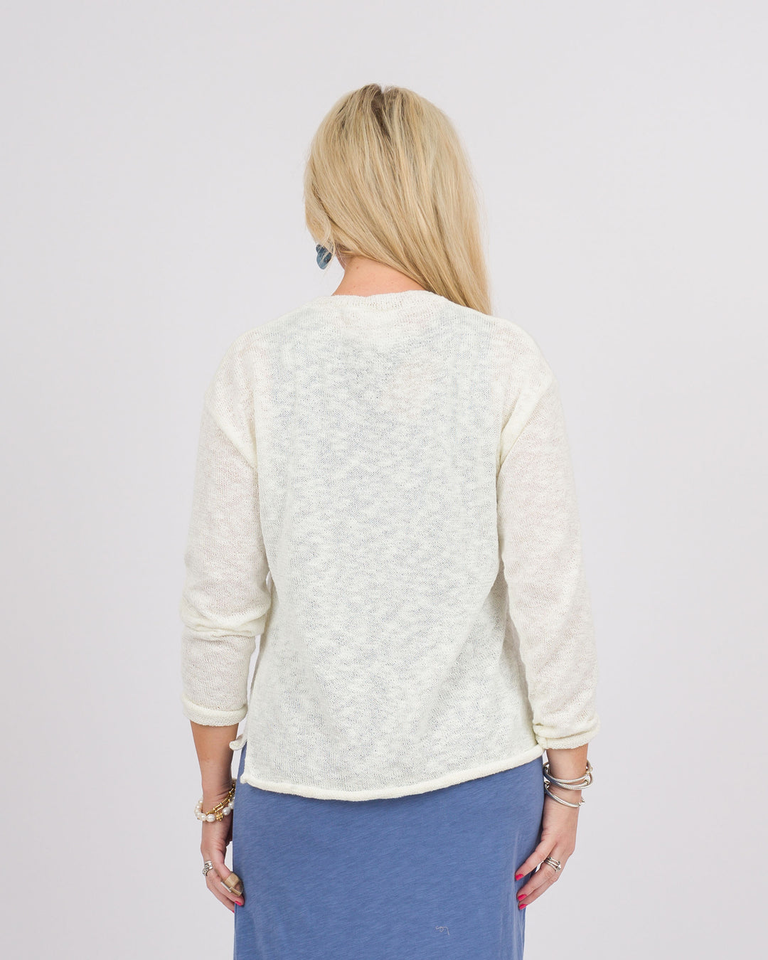 Beach Day Sweater - White