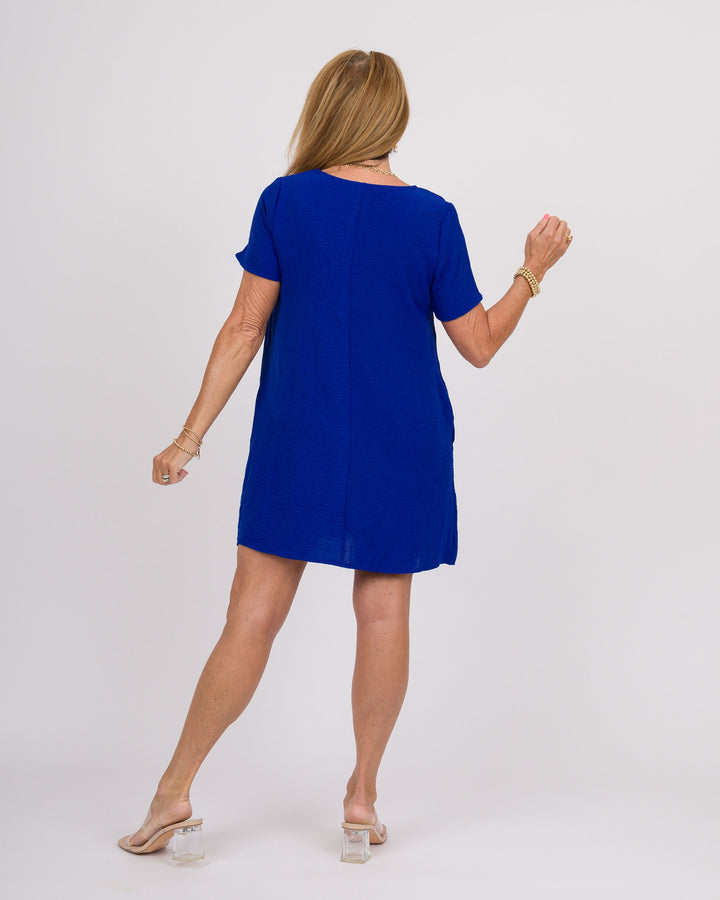 Riley Mini Dress - Royal Blue