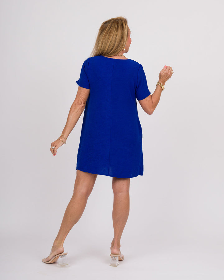 Riley Mini Dress - Royal Blue
