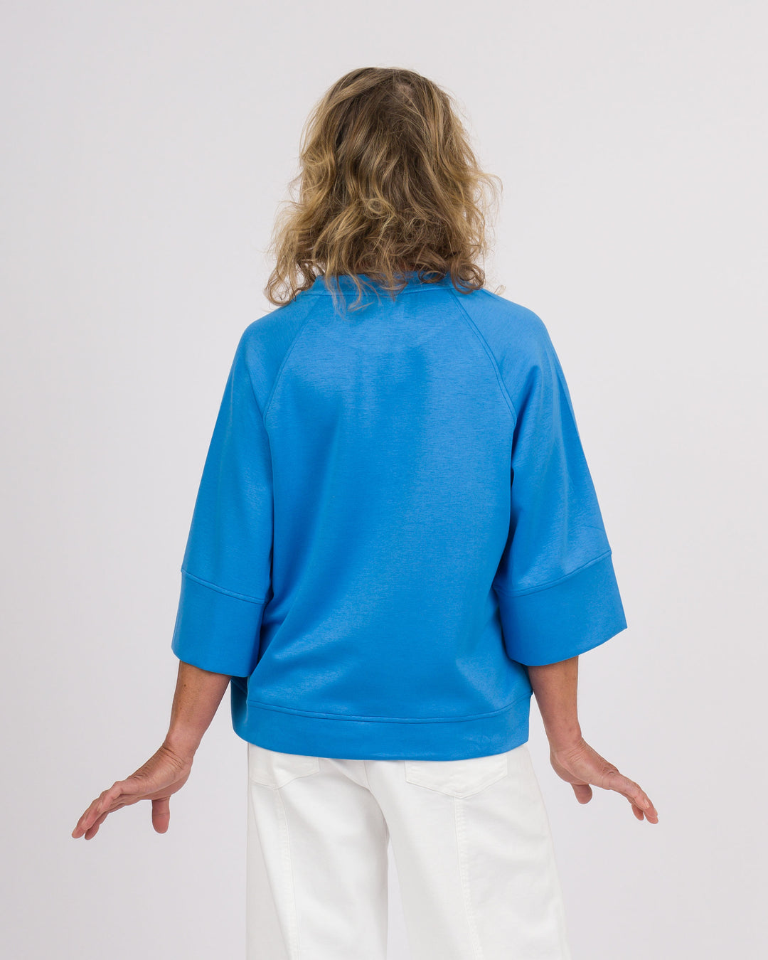 Toni Drop Sleeve Top - Cerulean