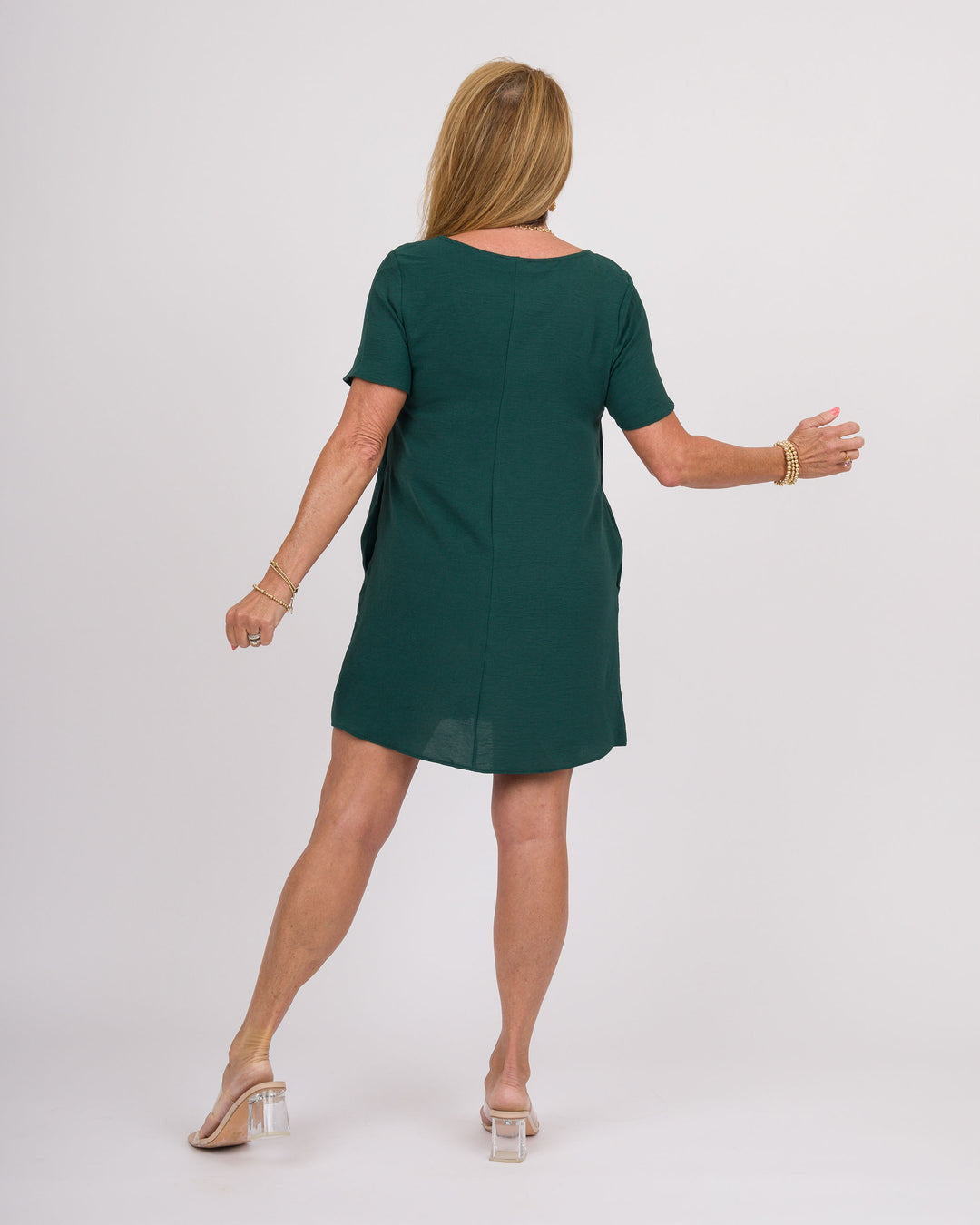 Riley Mini Dress - Hunter Green