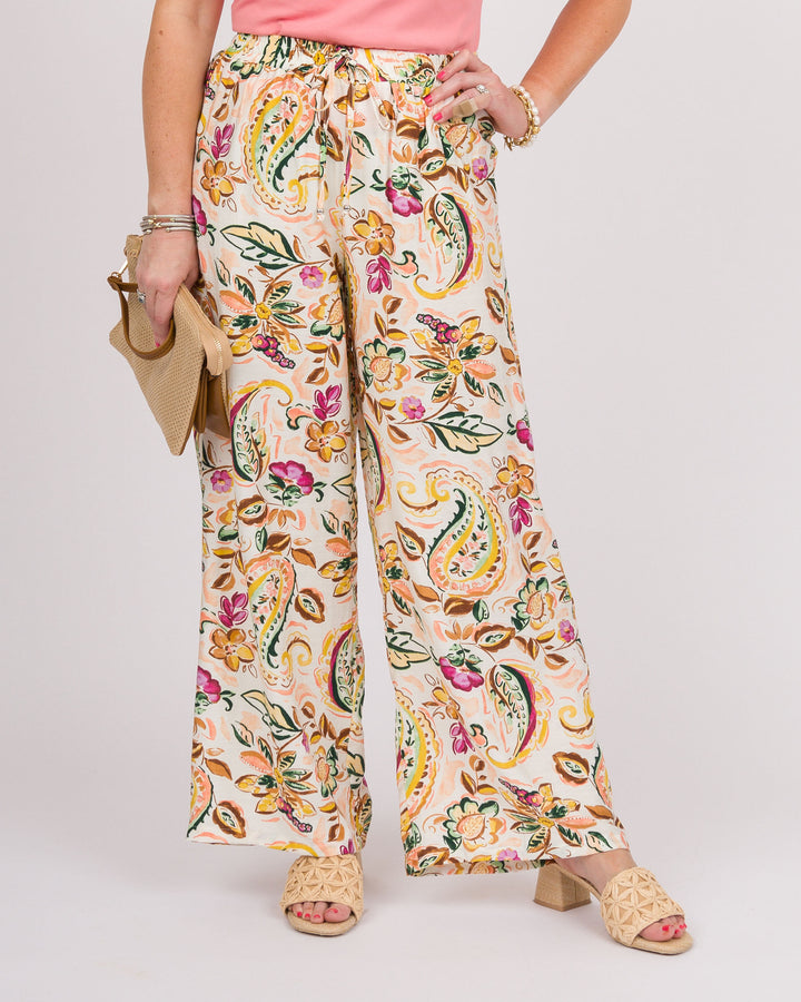 Linque Paisley Wide Leg Pants