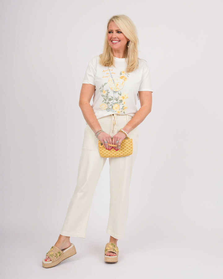 Z Supply Spritz Boyfriend Tee - Sea Salt