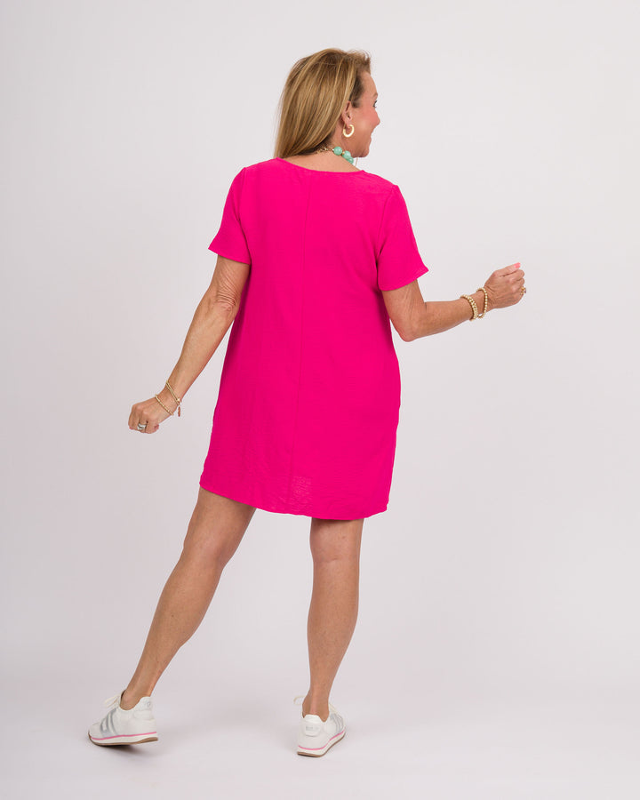 Riley Mini Dress - Hot Pink