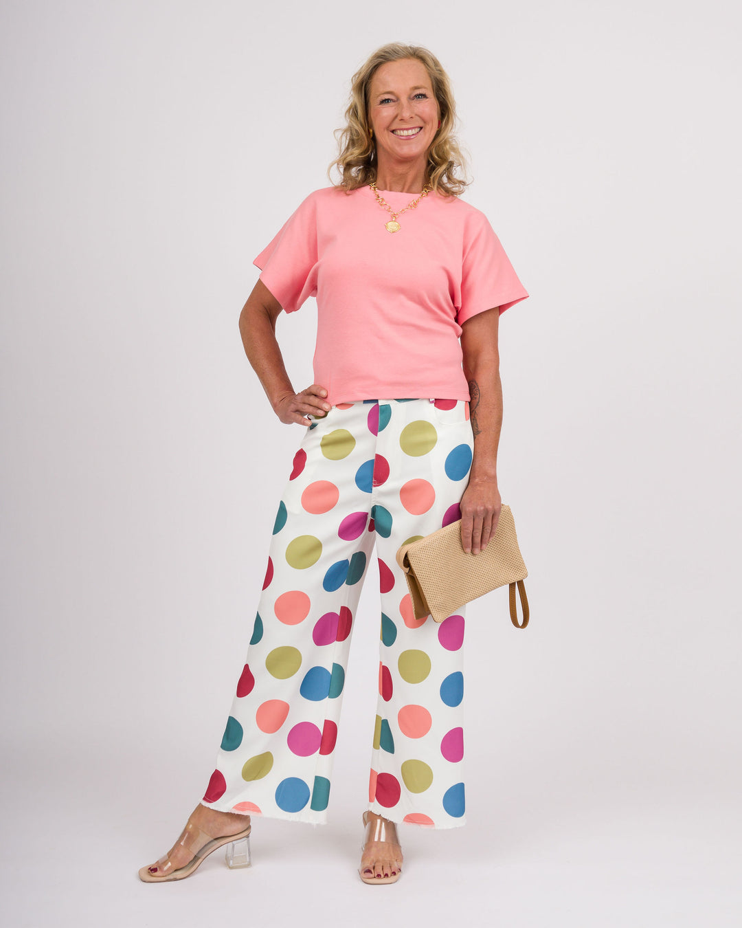 Polka Dot Carnival Wide Leg Pants