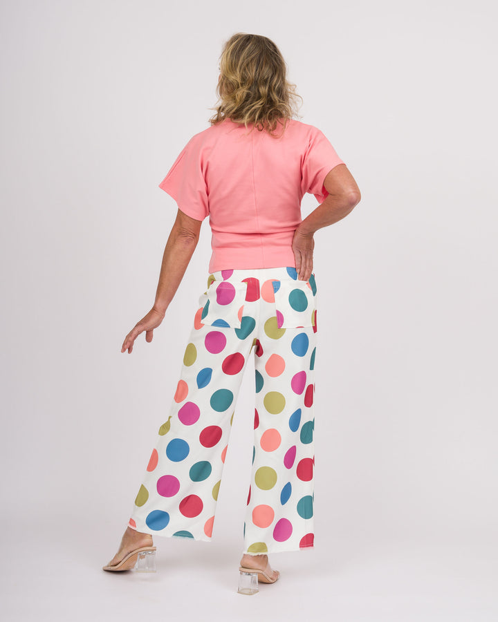 Polka Dot Carnival Wide Leg Pants