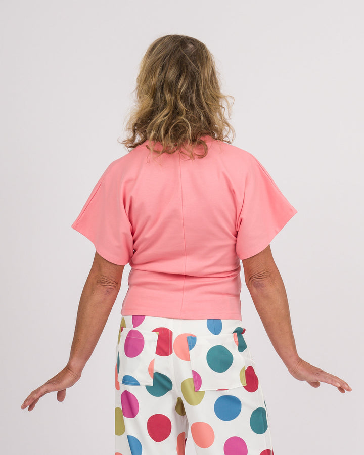 Angel Crew Neck Top - Coral