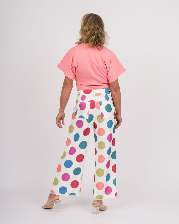 Polka Dot Carnival Wide Leg Pants
