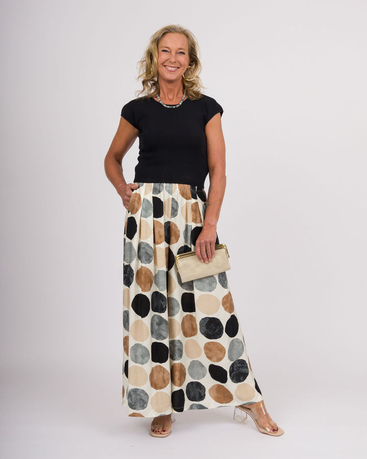 Black Round Neck Top