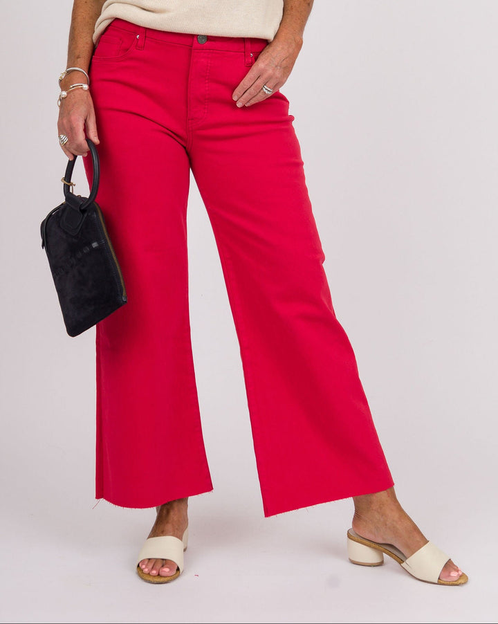 KUT from the Kloth Meg High Rise Wide Leg - Tomato
