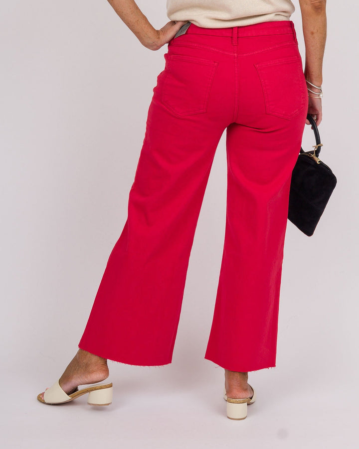 KUT from the Kloth Meg High Rise Wide Leg - Tomato