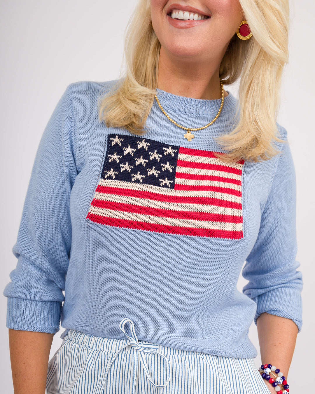 Blue Flag Sweater