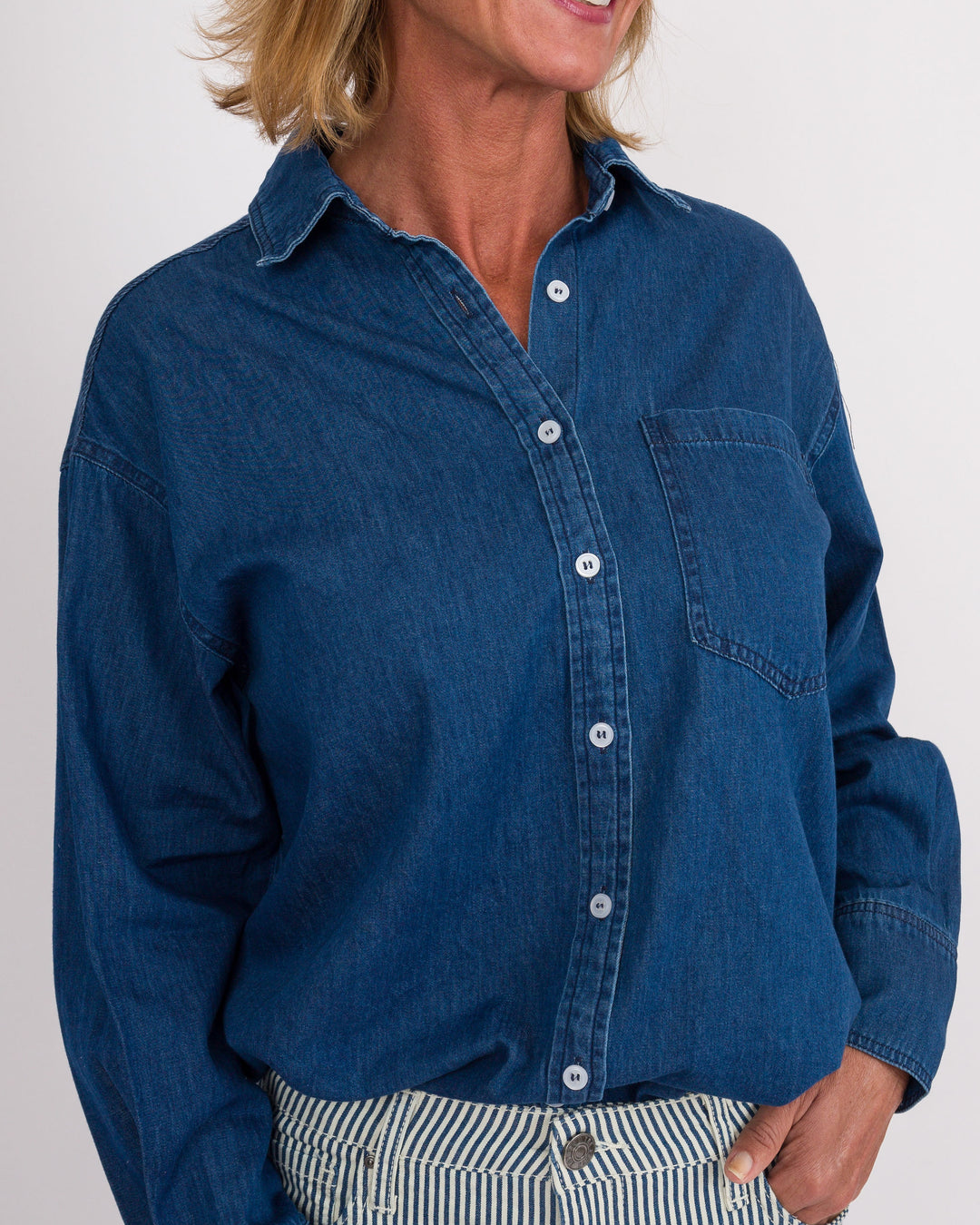 Denim Shirt Dark Wash