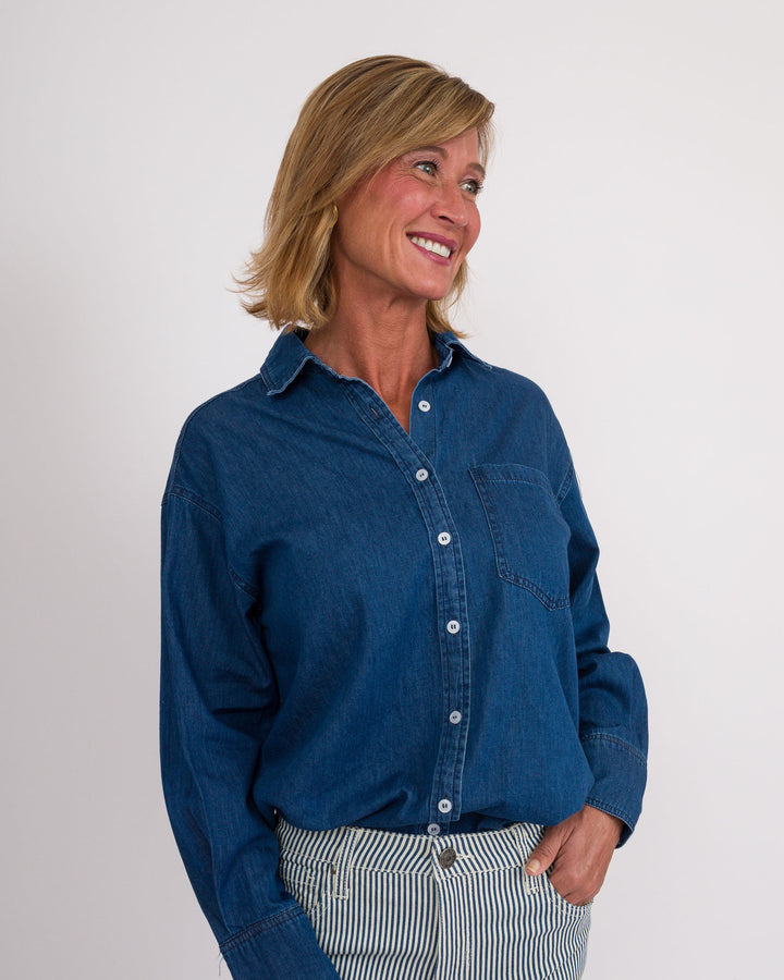 Denim Shirt Dark Wash