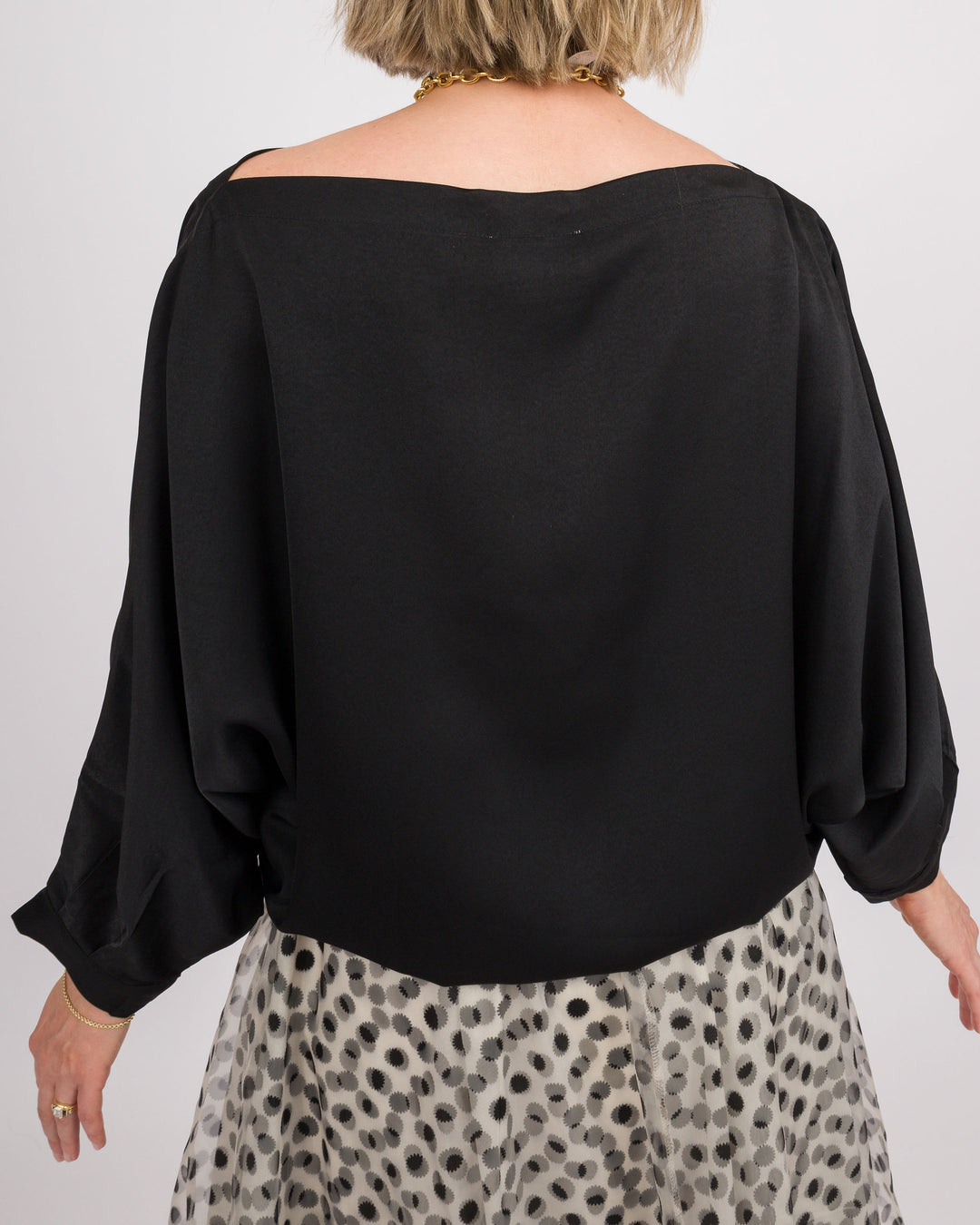 Black Satin Top