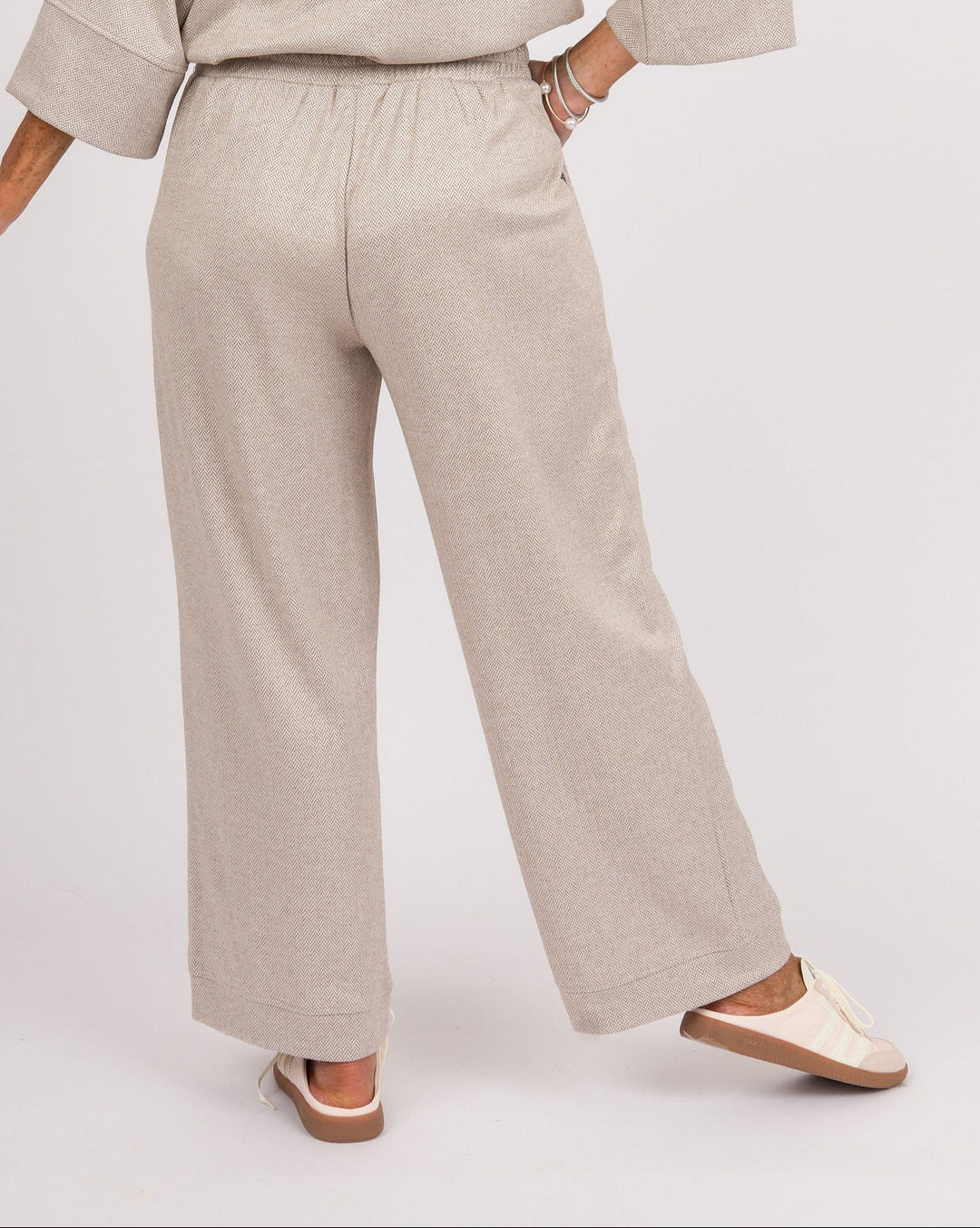 Hatley Herringbone Pants - Oatmeal
