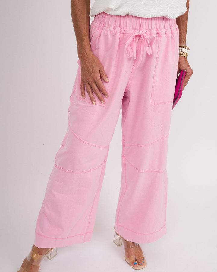 Sweet Pink Wide Leg Pants