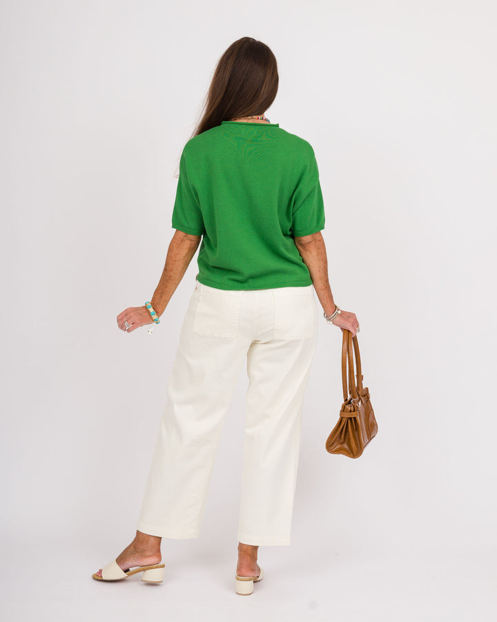 Toby Half Sleeve Cardigan - Kelly Green