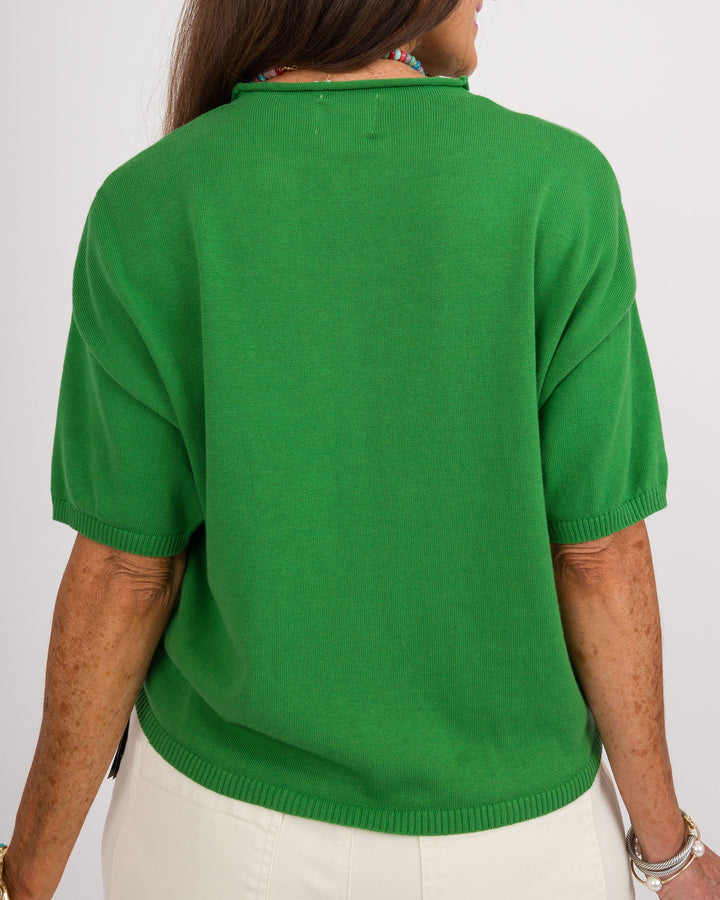 Toby Half Sleeve Cardigan - Kelly Green