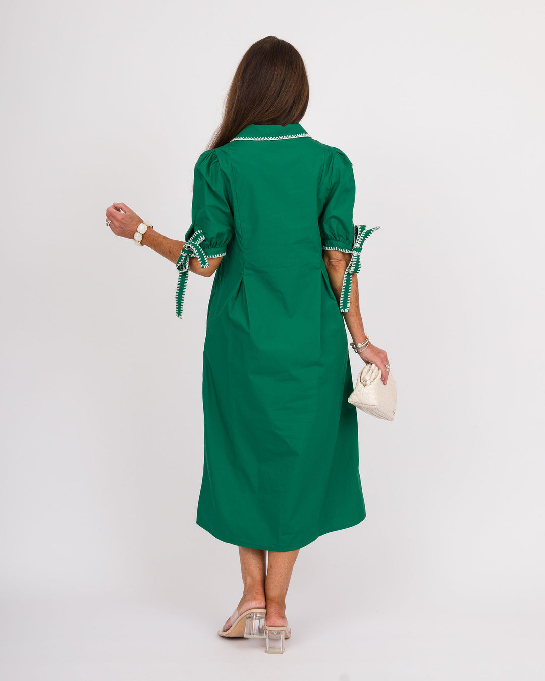 Country Club Green Midi Dress