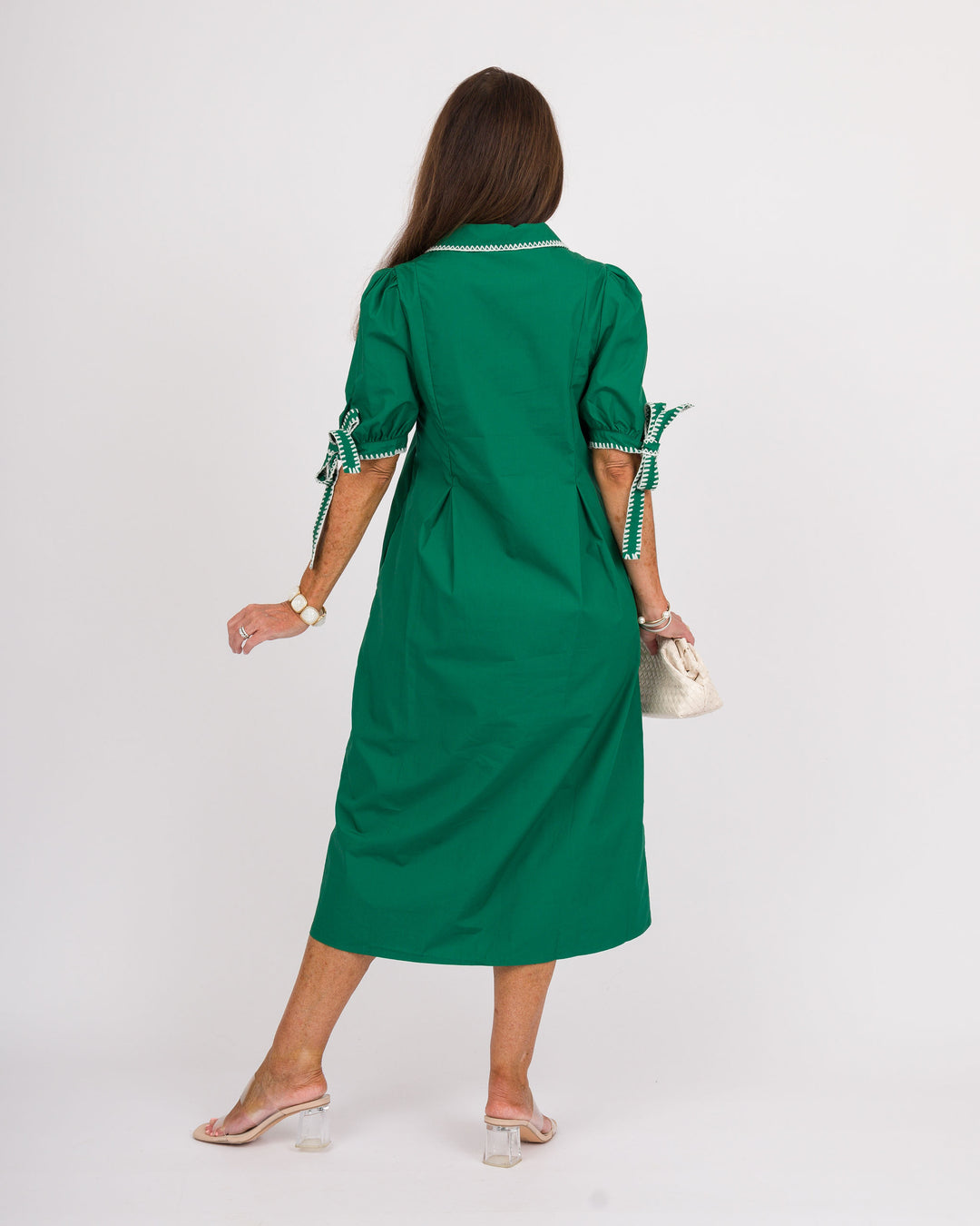 Country Club Green Midi Dress