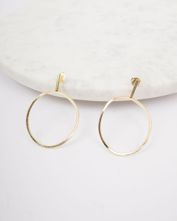 Sheila Fajl Twisted Oval Hoop Earrings