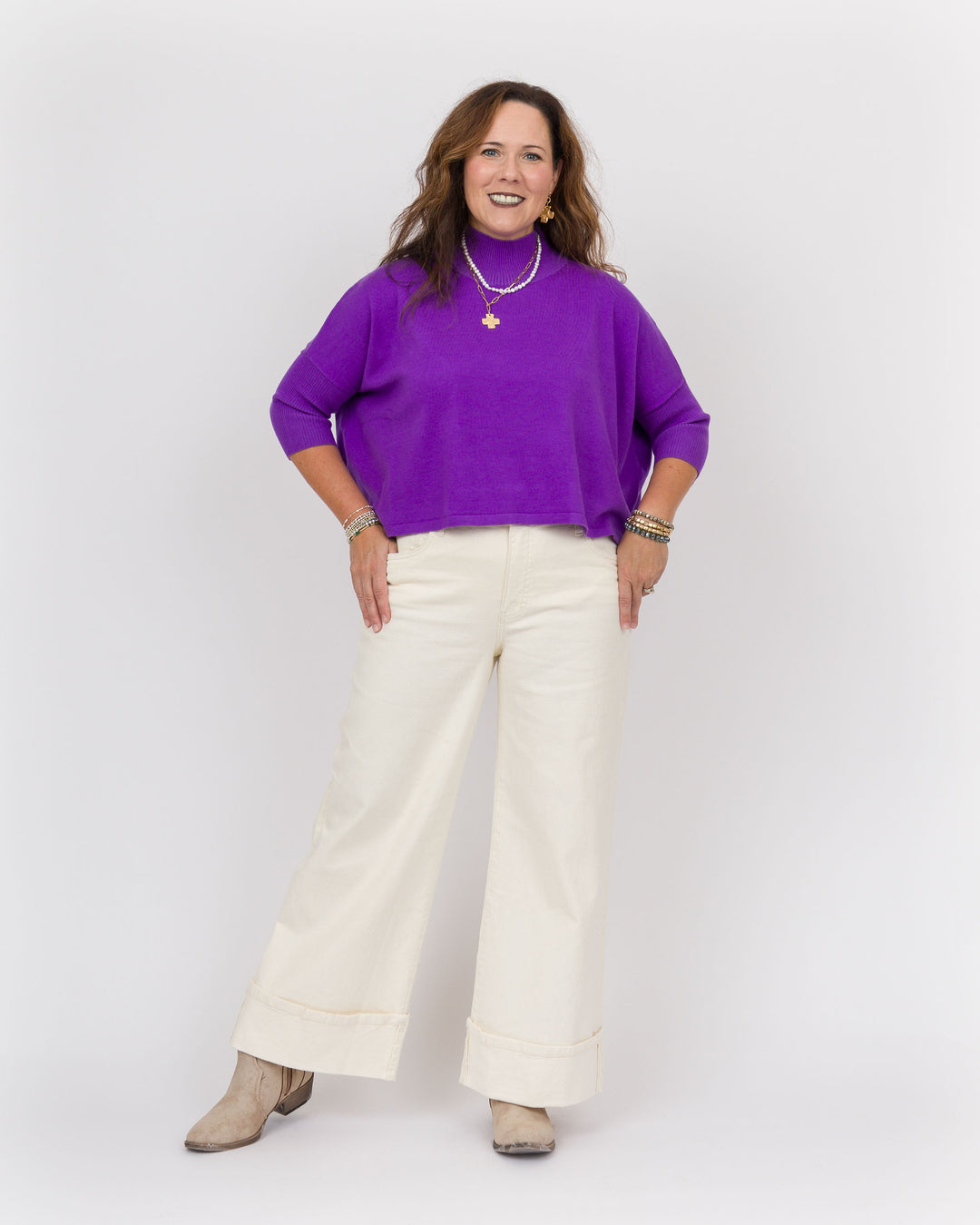 Kerisma Aja Ortho Sweater - Purple Heart