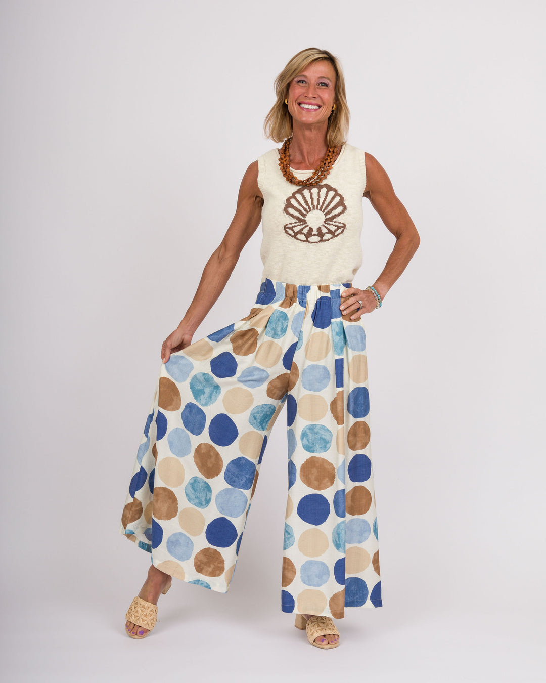 Sabrina Pants - Blue Mix