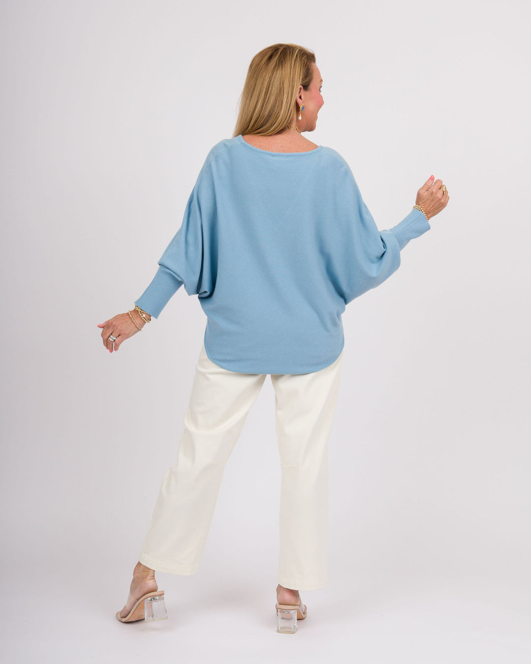 Kerisma RYU Thin V-Neck Top - Vista Blue