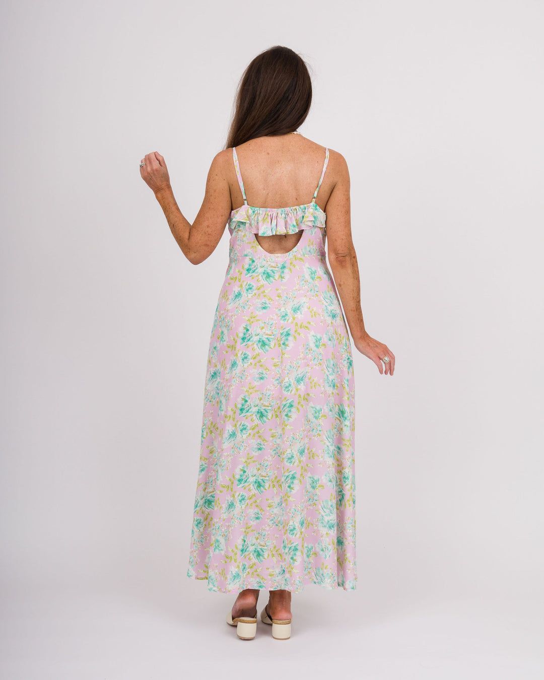 Blushing Flora Maxi Dress