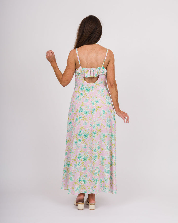Blushing Flora Maxi Dress