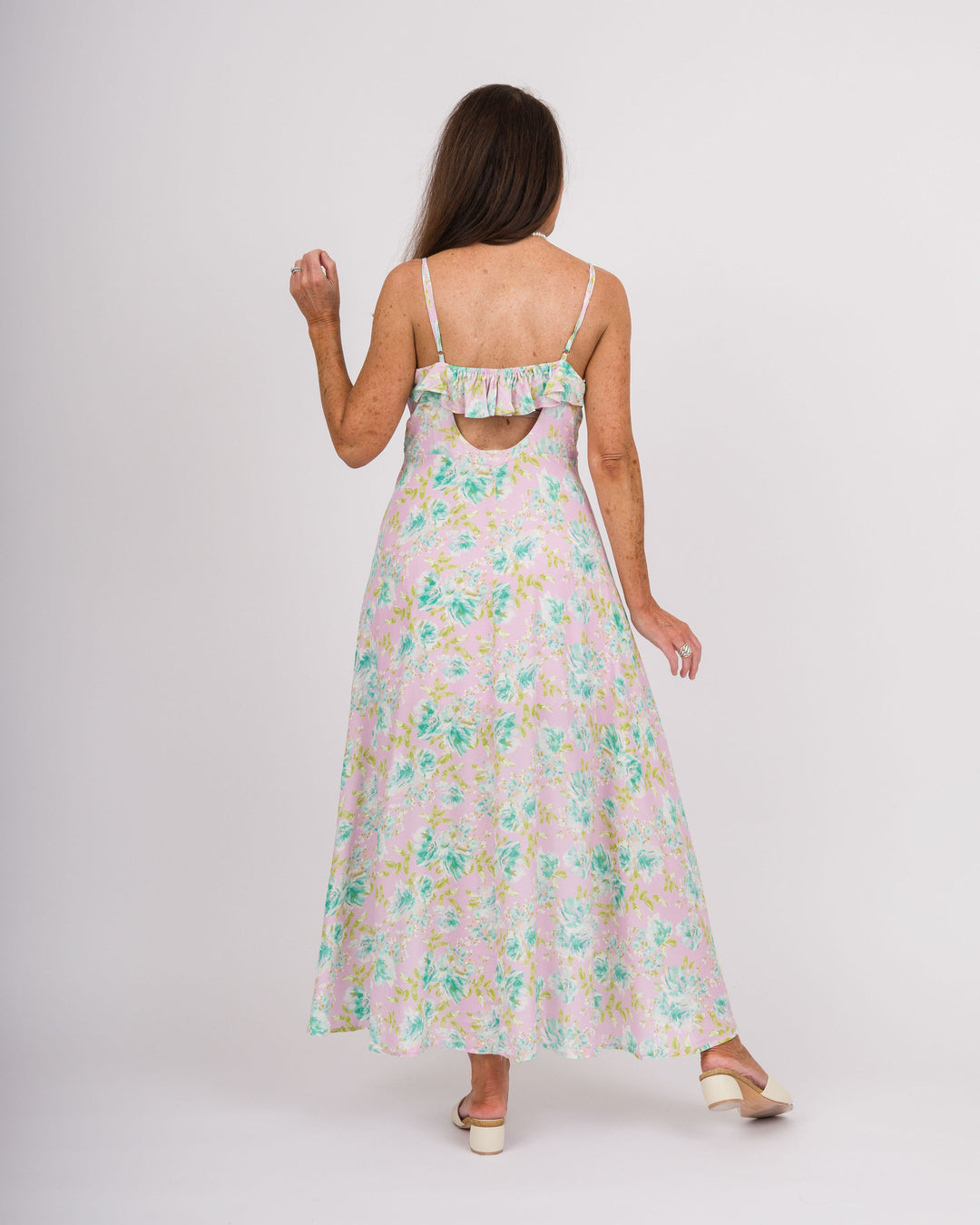 Blushing Flora Maxi Dress