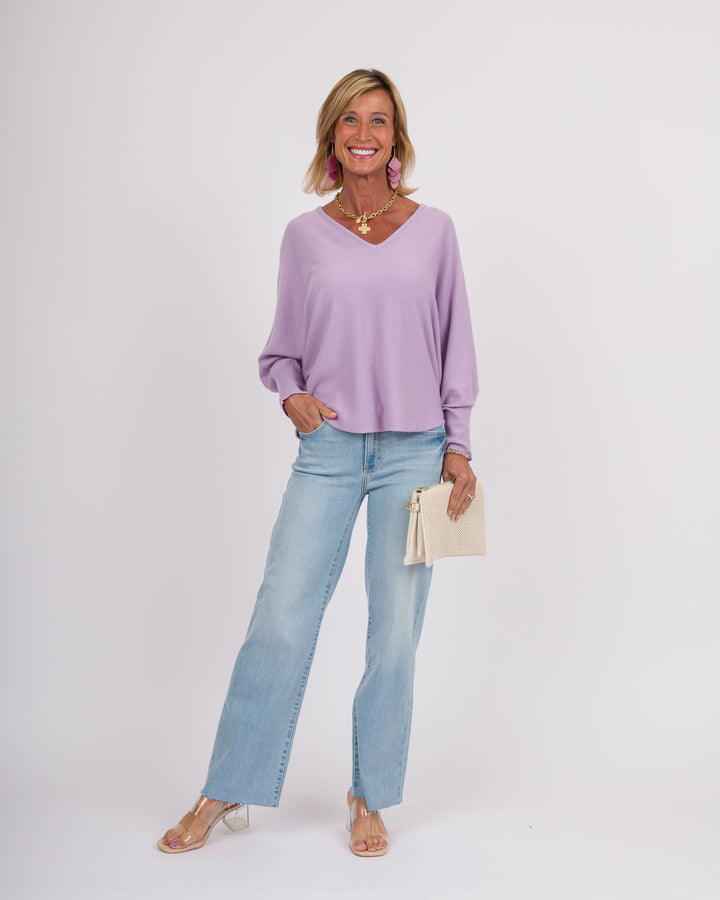 Kerisma RYU Thin V-Neck Top - Lavender