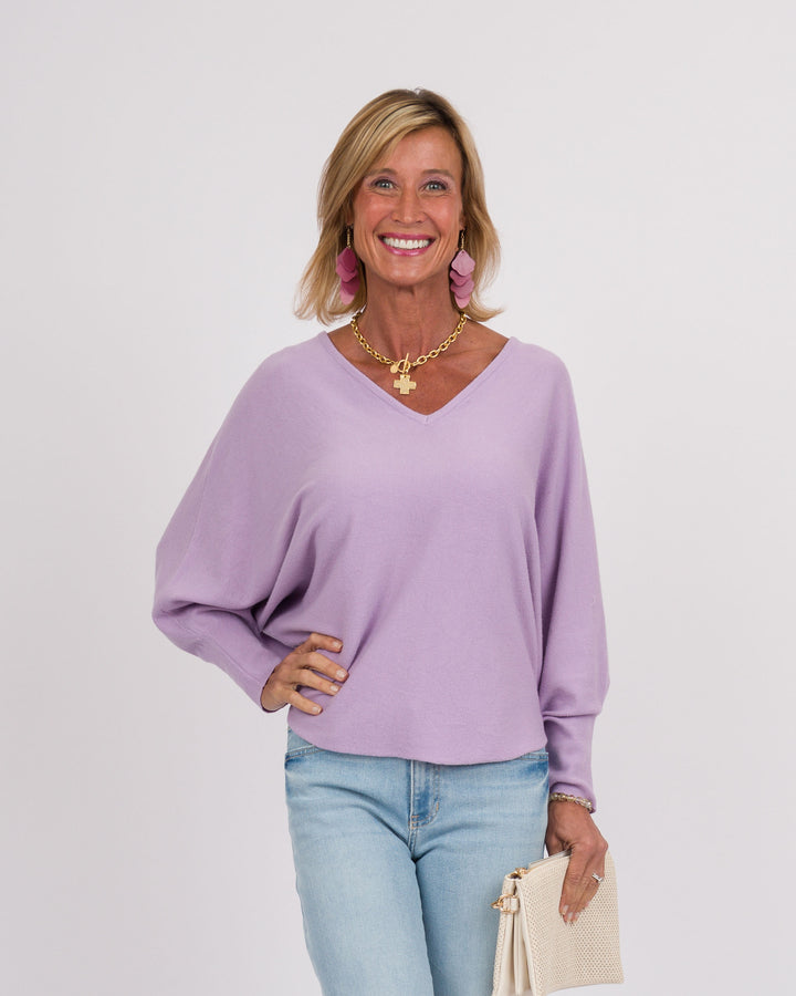 Kerisma RYU Thin V-Neck Top - Lavender