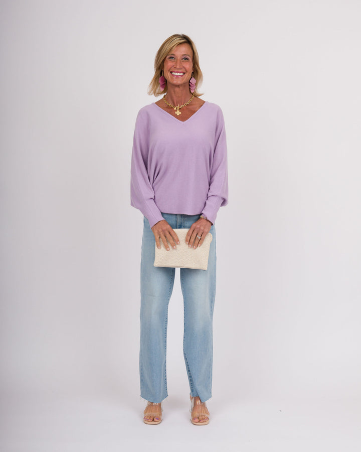 Kerisma RYU Thin V-Neck Top - Lavender